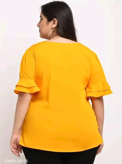 GWPa-28116 Women's Round Neck Tops & Tunics - 3XL