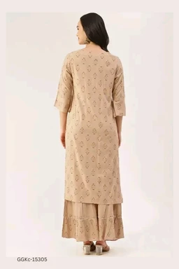 GGKc-15305 Stylish Women Kurta & Sharara Set - M