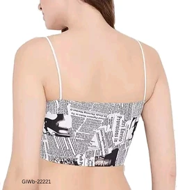 GIWb-22221 News Paper Tube Bra - Free Size