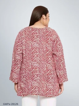 GWPa-28126 Rayon Printed Tops For Women - 4XL