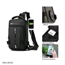 GAa-18110 Laptop Backpack Travel Chest Bag - Free Size