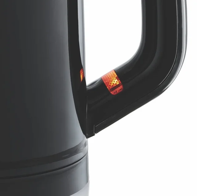 Borosil EVA Cool Touch 600ml Stainless Steel Kettle, Black