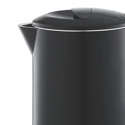 Borosil EVA Cool Touch 600ml Stainless Steel Kettle, Black