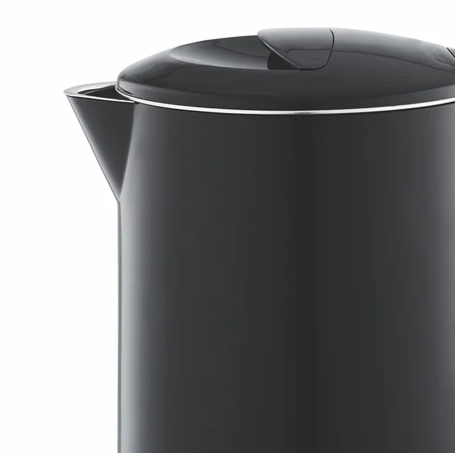 Borosil EVA Cool Touch 600ml Stainless Steel Kettle, Black