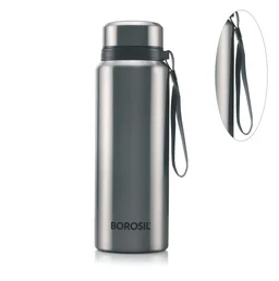 Borosil Natural 750 ml Stainless Steel - Vacuum Insulated Flask Water Bottle