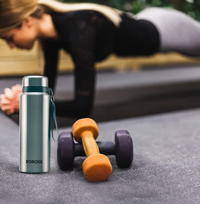 Borosil Natural 750 ml Stainless Steel - Vacuum Insulated Flask Water Bottle