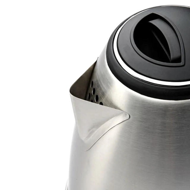 Borosil Rio Stainless Steel Electric Kettle, 1.5 L, 1500W, Black - 0.850, 1500, 21 cm x 16.8 cm x 20.5 cm, Stainless Steel, Rio, 1N Electric Kettle & 1N User Manual