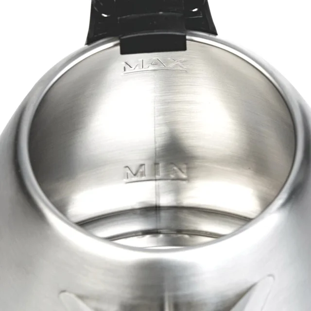 Borosil Rio Stainless Steel Electric Kettle, 1.5 L, 1500W, Black - 0.850, 1500, 21 cm x 16.8 cm x 20.5 cm, Stainless Steel, Rio, 1N Electric Kettle & 1N User Manual