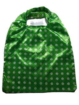 Bright Green White Polka Dot Shopping Bag for Everyday Carry