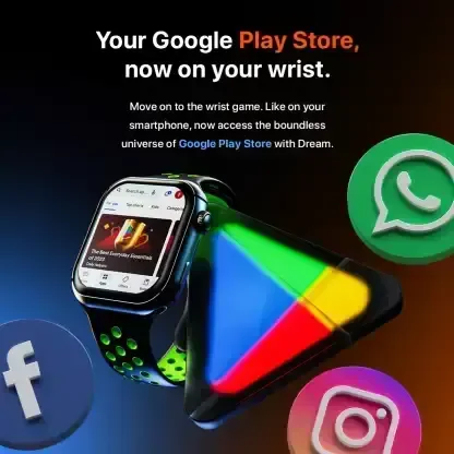 FireBoltt Fire-Boltt Dream WristPhone - 4G SIM/LTE/WiFi, Android OS, Play store unlimited apps, GPS Smartwatch - Guardsman Red