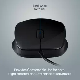 DELL D SELECT Dell Exclusive Wired Mouse DS111-Black with USB Type A Connector, 1200DPi - Black