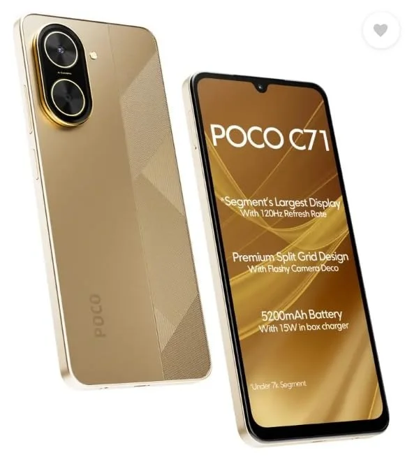 POCO Smart Phone C71 (64 GB) (4 GB RAM)