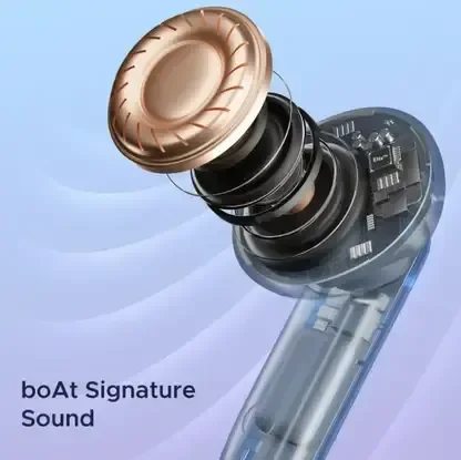 BOAT Boat Airdopes 191 ANC Active Noise Cancellation Bluetooth (Pellucid Blue, True Wireless)
