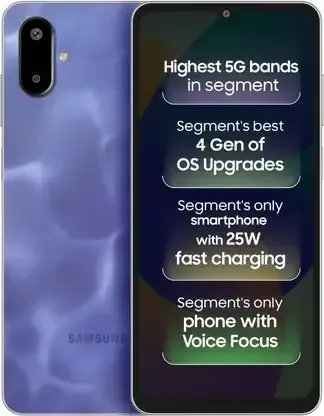 SAMSUNG Samsung Smart Phone Galaxy F06 5G With E88 Drone Free (6GBRAM, 128 GB Storage) (Lit Violet) - 6 GB, 128 GB