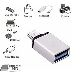 RD USB 3.1 To Type-C OTG-3 Connector (PC-20) Driver For Smart Phone & Tablets (Grey)