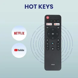 VEV Haier Smart TV Remote Compatible With Haier Smart TV With Hot Keys Netflix, YouTube (BLACK)