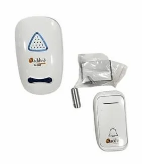 STACKFINE Stackfine GI-802 Wireless Digital Door Bell & Calling Bell AC/DC Plug in Type (WHITE)