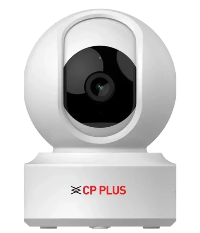 CP-PLUS CP PLUS E31Q 3MP Smart Wi-fi CCTV Home Camera 360° horizontal and 71° vertical rotation | Camera 2-Way Audio Night Vision Motion Detection | Sound And Light Alarm | Indoor CCTV Cyber Secure Tech Security Camera 1 Channel (WHITE)