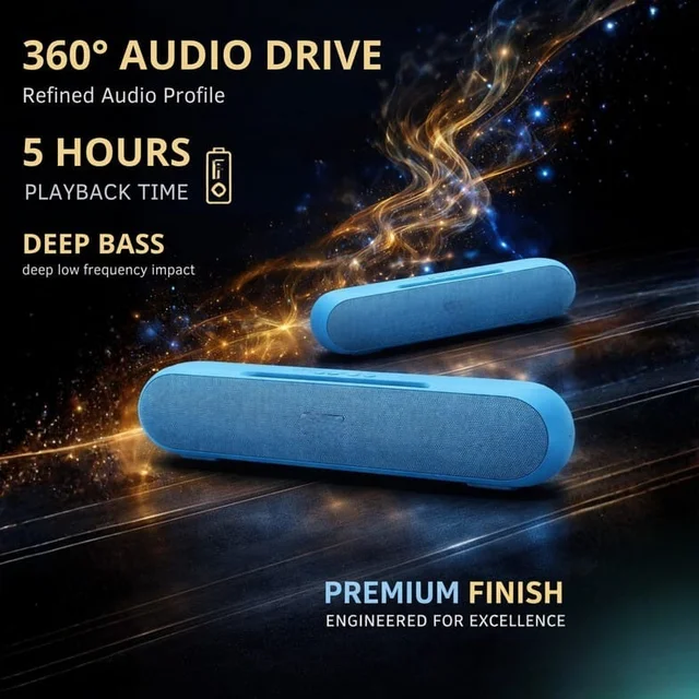 TARGET Target SB-152 Wireless Portable Bluetooth Speaker | Bluetooth V5.4 Connectivity 18 Watts | Extra Bass Speaker Supports TF/SD Card/USB/AUX 8-9 Hours Playback