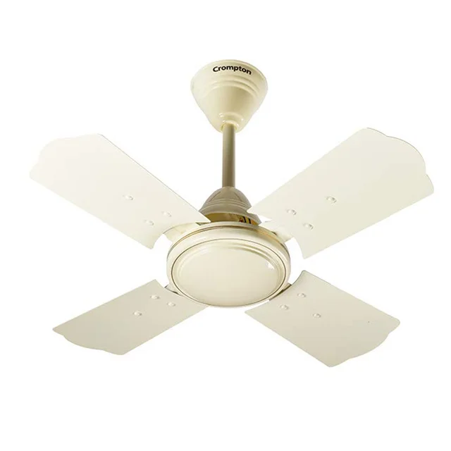 Crompton Brizair 600 MM (24 inch) 4 Blades Anti Rust Small Ceiling Fan (Brown) - Ivory
