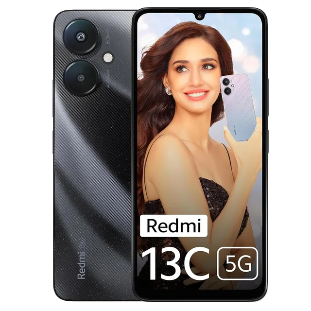REDMI Redmi 13C 5G | 8GB RAM | 256GB Storage | MediaTek Dimensity 6100+ 5G | 90Hz Display (Starlight Black) - 8 GB