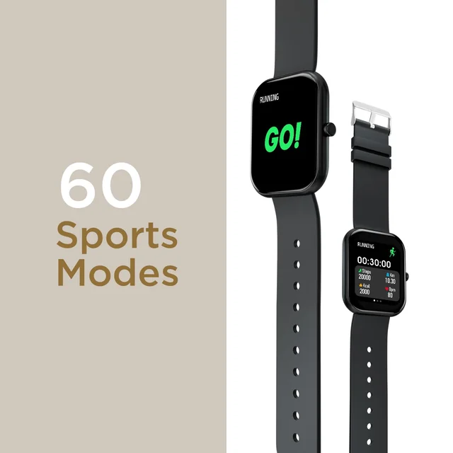 Fire Boltt Fire-Boltt Dazzle 1.83" Smartwatch Full Touch Largest Borderless Display & 60 Sports Modes (Swimming) with IP68 Rating, Sp02 Tracking, Over 100 Cloud Based Watch Faces (Black)