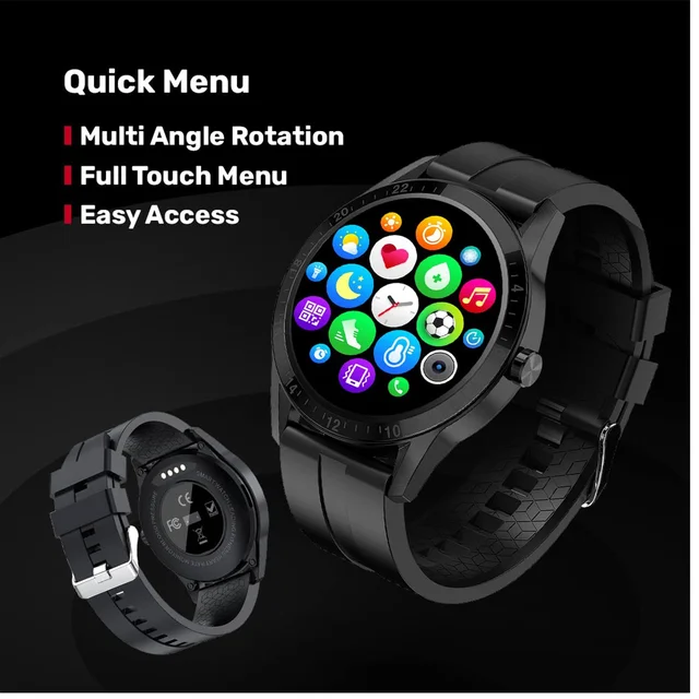 Fire Boltt Fire-Boltt Talk 1.39" Smartwatch Full Touch | Bluetooth Calling (Black) - Black