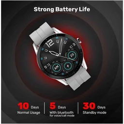 Fire Boltt Fire-Boltt Talk 1.39" Smartwatch Full Touch | Bluetooth Calling (Grey) - Gray