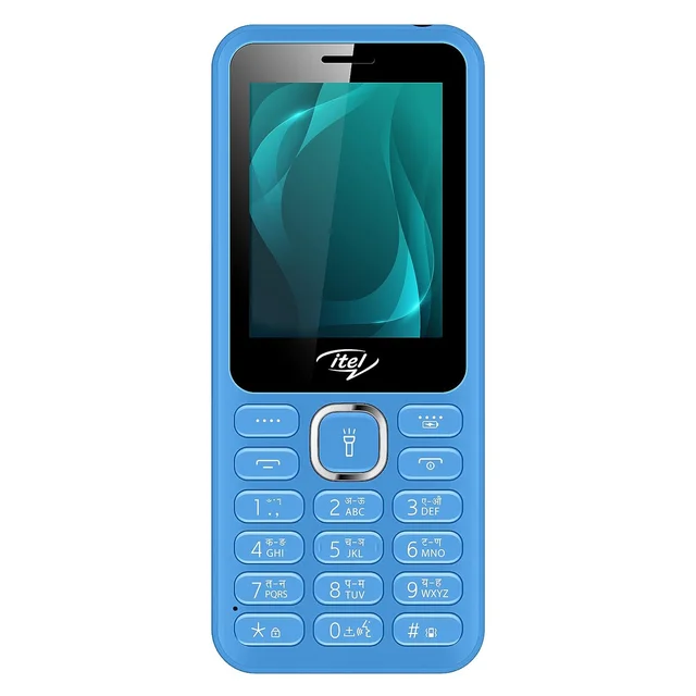 itel it5027 Keypad Mobile Phone with 2.4 inch Display Size |11mm Slim Body| 1200 mAh Battery| King Voice (Blue) - Blue