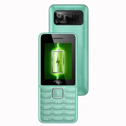 itel Power440 New Come with 2.4" Display, 2500 mAh Battery, Kingvoice with Strip Torch LED Torch (Light Green)