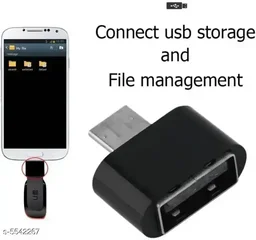 RD Micro USB OTG (PC-50) Adapter Flash Driver For Smart Phone & Tablets (Black)