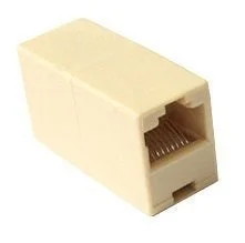 VEV RJ45 LAN Ethernet CAT5 CAT6 Cable Connector Jointer Coupler - 5 Pcs