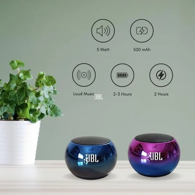 Vev VEV JBL Mini Boost 8 4D Power Bass Metal Speaker |Bluetooth Mini Boost 8 Speaker TWS Stereo Sound (Available in Multicolor)