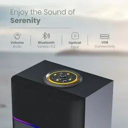 LAPCARE (AXM-034) Beast Jr 80W Bluetooth Party Speaker | Wireless Mic Free With RGB Lights & 6.5 Inch Subwoofer (Black)