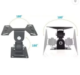 Maxicom M-37 Tv Stand Wall Mount Stand for 14" to 25", 180 Degree Rotation LED Bracket Power Revolving TV Stand (Black)