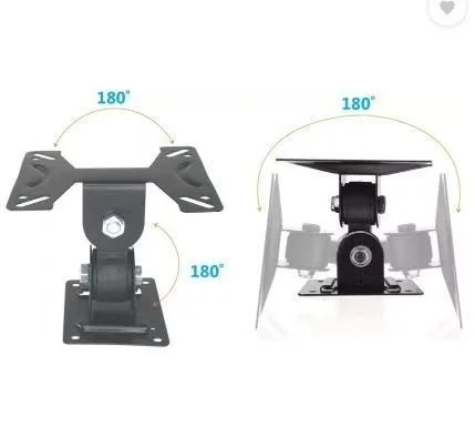 Maxicom M-37 Tv Stand Wall Mount Stand for 14" to 25", 180 Degree Rotation LED Bracket Power Revolving TV Stand (Black)