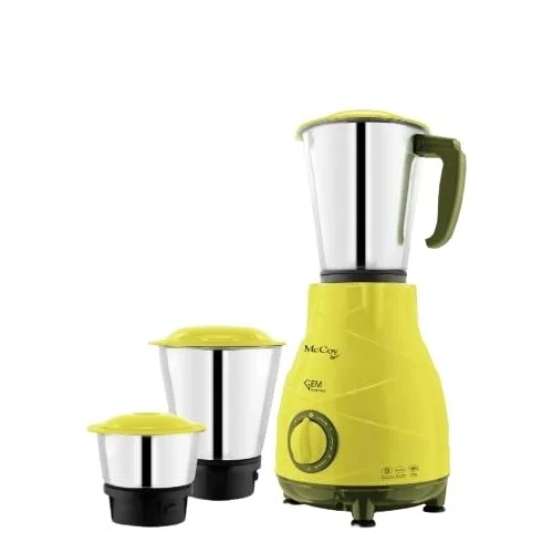 McCoy GEM Emerald Mixer Grinder 500W, 3 Jars (Blue)