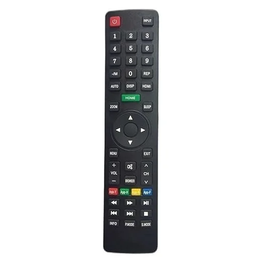 VEV Turbotek & Clarion LED TV Remote Compatible With Turbotek & Clarion TV (BLACK)