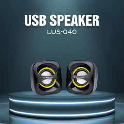 LAPCARE USB SPEAKER 2.0 Ch MultiMedia Speaker System LUS-040 - Black
