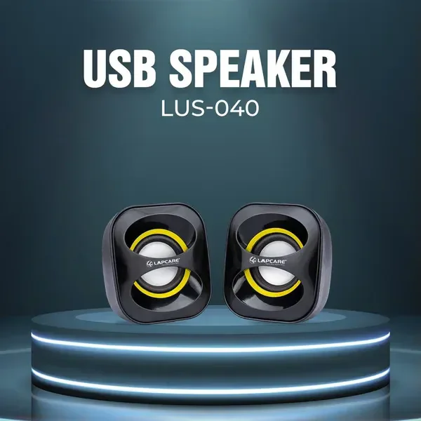 LAPCARE USB SPEAKER 2.0 Ch MultiMedia Speaker System LUS-040 - Black