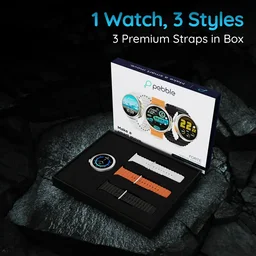 Pebble Forte 1.50" (3.81 cm) HD Infinite Display, BT Calling, Health Suite, Multi Sports, Premium Build, Alaram & Notification