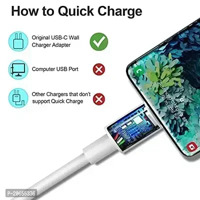 VEV Samsung Data Cable Fast Charging | Type-C | 90W Output | Super Charger (White)