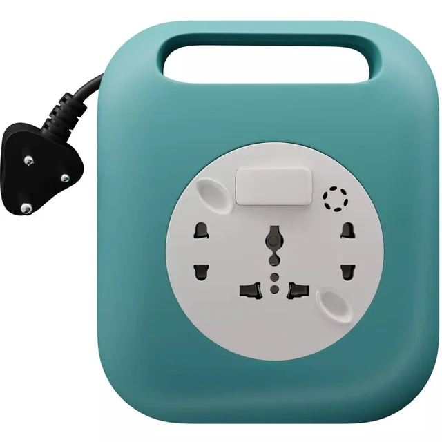 V GRAND V Grand (V229) Criesta Flex Box 6AMP. 240V AC Switch With Indicator Universal Socket Power Extension Box Heavy Duty Electric Extension Cord Board with Switch | for Fridge, Mixer, TV, Washing machine, Iron - 4 Meter