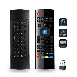 VEV Smart Universal TV Remote Air Mouse, Wireless Keyboard Fly Mouse 2.4GHz Connection IR Learning Keyboard Mouse for Android TV Box/PC/Smart TV/Projector/HTPC/All-in-one PC/TV