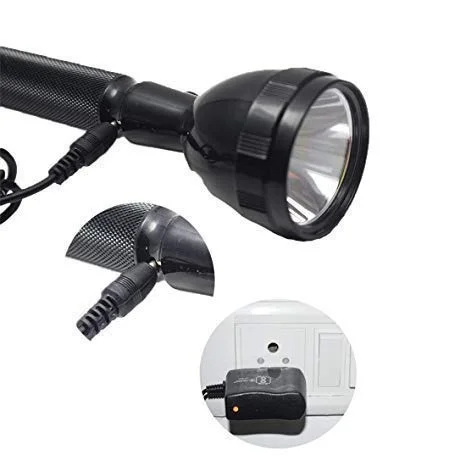 JY SUPER JY-8990 Rechargeable High Power Torch Flashlight for Outdoor and Everyday Purpose (Black)