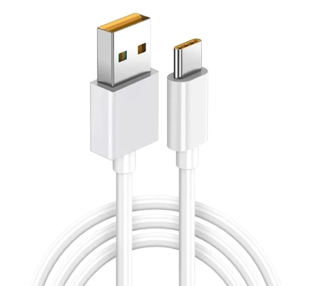 VEV Realme Data Cable Fast Charging | Type-C | 90W Output | Super Charger (White)