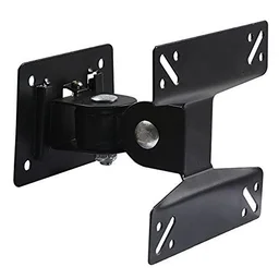 Maxicom M-37 Tv Stand Wall Mount Stand for 14" to 25", 180 Degree Rotation LED Bracket Power Revolving TV Stand (Black)