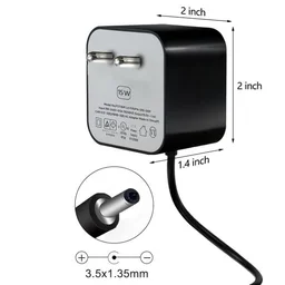 VEV Vev Amazon Alexa Charger Adapter Power Supply 15W Compatible For Alexa Echo Dot 3rd gen and 4th gen Echo Show 5 Fire Tv Cube Echo Spot Echo Dot with Clock (BLACK)