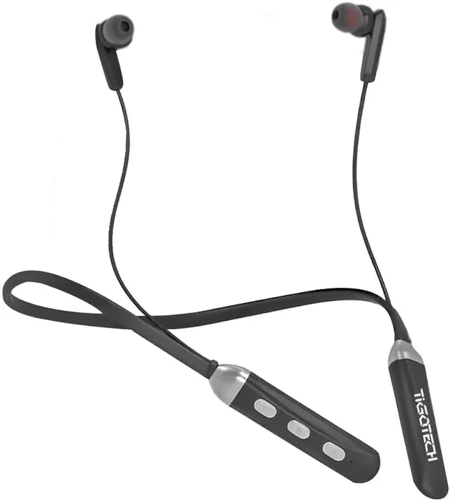 Tigotech NOIZE X1 Bluetooth Neckband | Nonstop 25hrs Playtime with Type C Bluetooth Headset (Black)