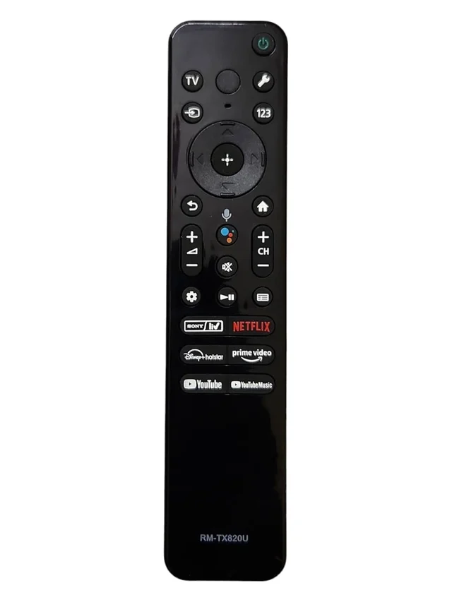 VEV Sony Smart Android Led tv Remote Compatible With Sony Smart Android Led tv Remote With Sony Liv, Netflix, Disney Hotstar, Prime video, YouTube, YouTube Music (BLACK)